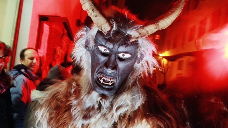 Illustration for article titled The Most Disturbing Images Of Krampus, Santa's Child-Eating Counterpart